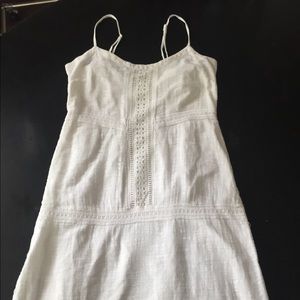 Old Navy White Patterned Maxi Dress